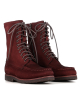 lace-up boots dress 61 burgundy garnet