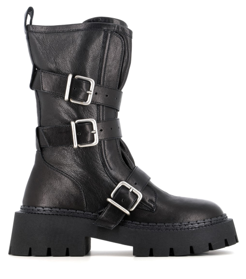 botines h04 buckle negro napa