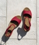 sandals bright 16070 red