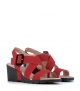 sandales celian rouge