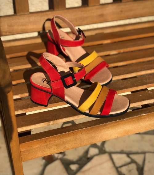 sandales agatha corail
