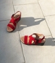 sandales celian rouge