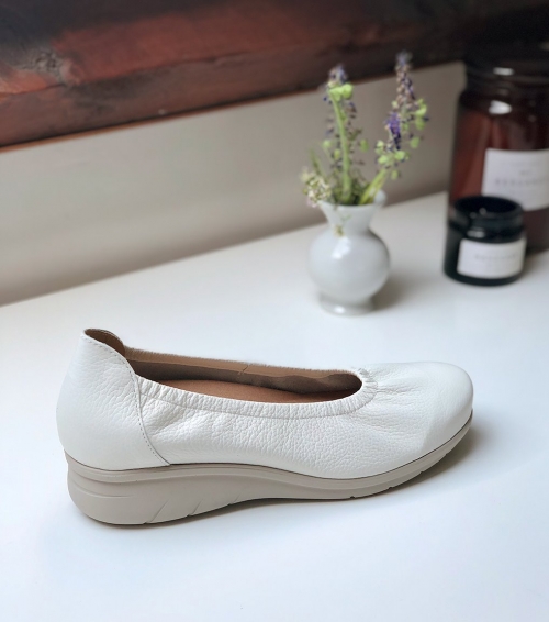 ballerines dan blanc