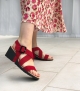 sandales celian rouge