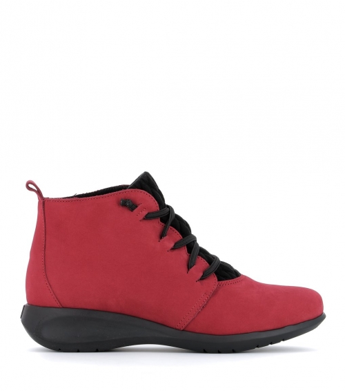 low boots sidonie red