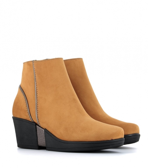 botines carlie ocre