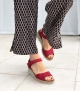 sandals bright 16070 red