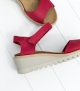 sandals bright 16070 red