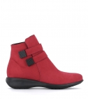 low boots shelina red
