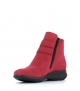 low boots shelina red