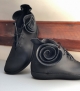 chaussures natural 68463 fleur cuir noir