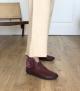 low boots natural 68463 burgundi