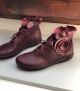 low boots natural 68463 burgundi