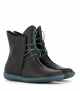 botines planas natural 68082 negro turquesa