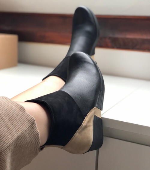 botines carmen negro