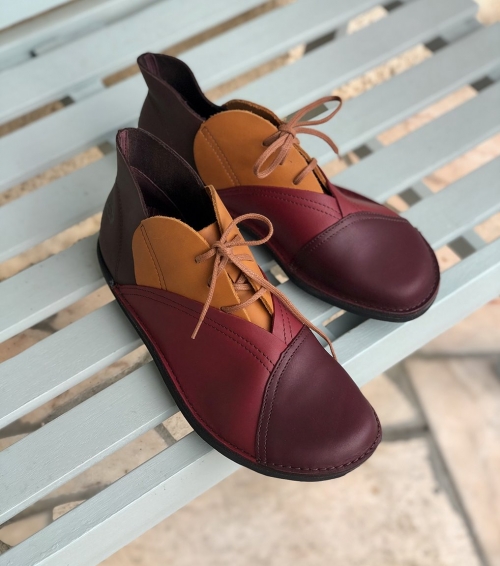 casual shoes natural 68950 porto red