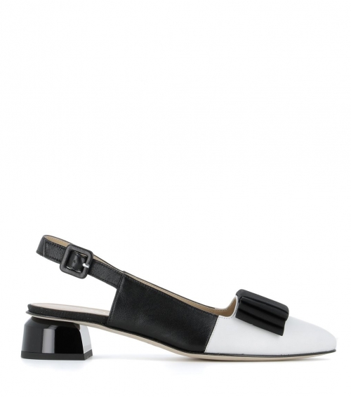 sandalias 31800 bianco nero