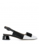 sandalias 31800 bianco nero
