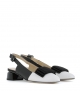 sandalias 31800 bianco nero
