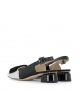 sandalias 31800 bianco nero