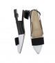 sandalias 31800 bianco nero