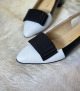 sandalias 31800 bianco nero