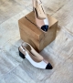 sandals 60438 bianco nero