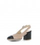 sandals 60438 bianco nero