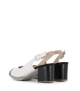 sandalias 60438 bianco nero