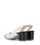 sandals 60438 bianco nero