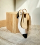 sandalias 60438 bianco nero