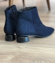 low boots 38311 velvet blu