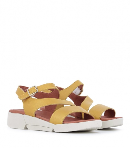 sandales fabienne safran