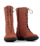 lace-up boots fusion 37820 rust