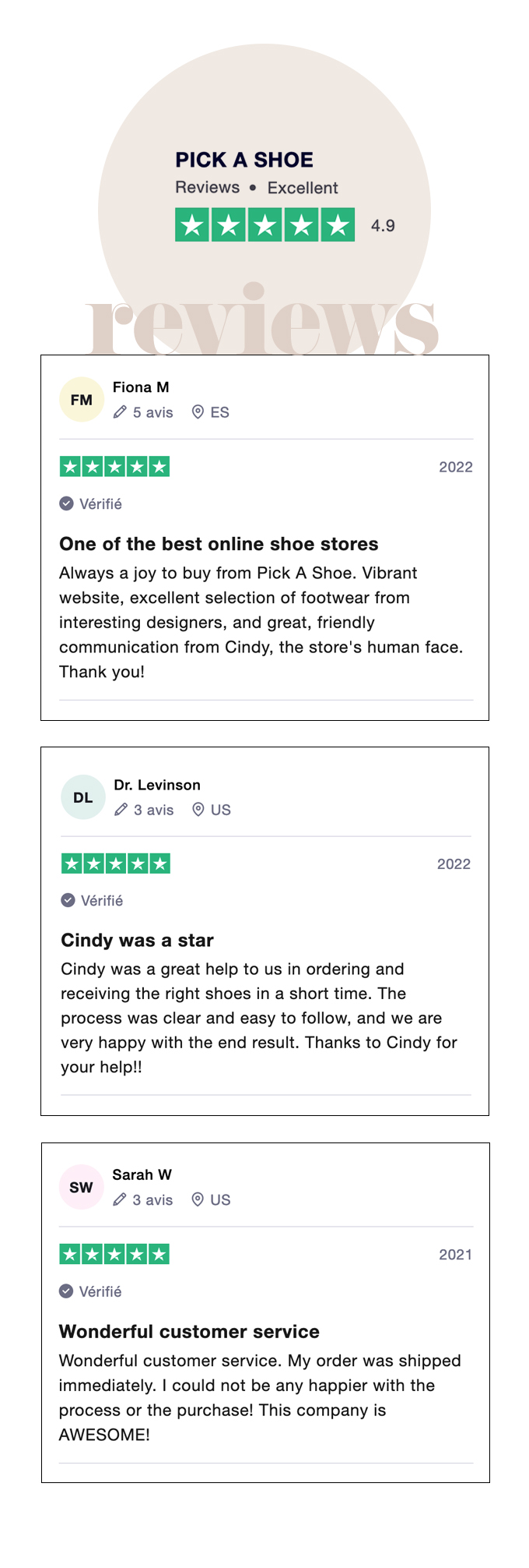Pick a Shoe customer reviews