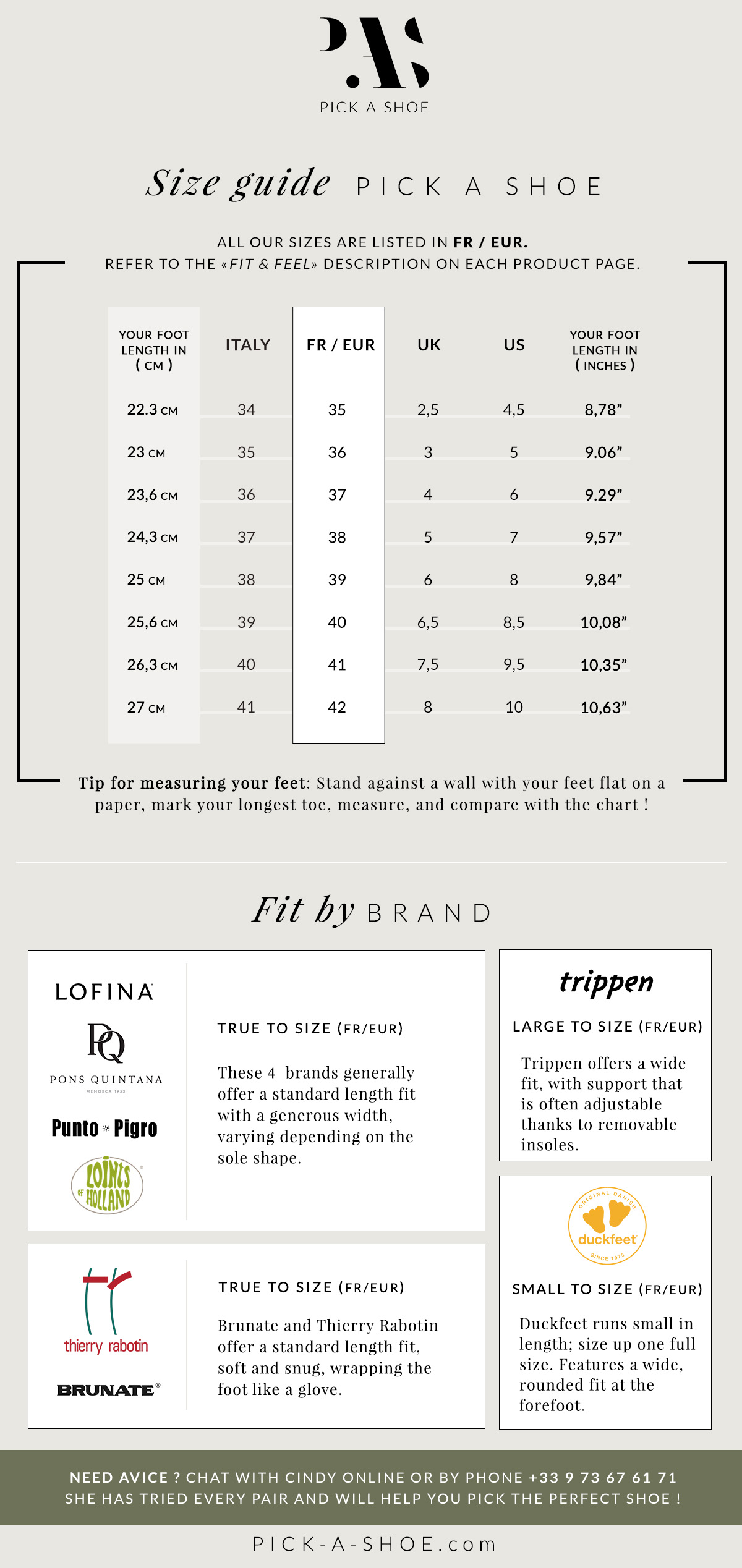 Size guide